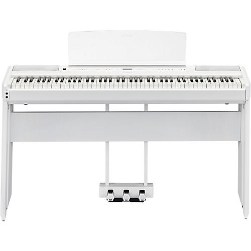 Yamaha P-515 Digital Piano with Matching Stand and LP-1 Pedal Unit White