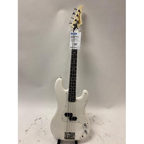 Hondo P Bass Electric Bass Guitar Antique White