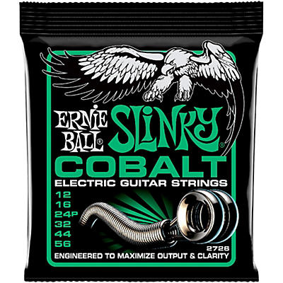 Ernie Ball P02726 Cobalt Not Even Slinky Electric Guitar Strings 12-56