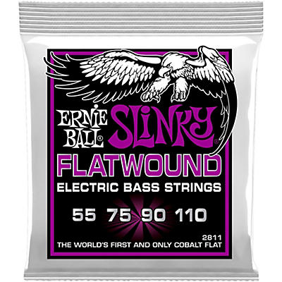 Ernie Ball P02811 Power Slinky Flatwound Bass Strings