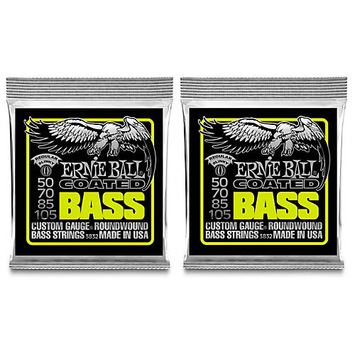 Ernie Ball P03832 Coated Bass Strings 2-Pack