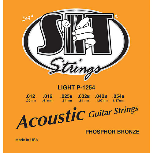 P1254 Light Phosphor Bronze Acoustic Guitar Strings
