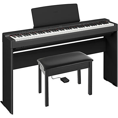 Yamaha P225BLB Deluxe Digital Piano Bundle - Black