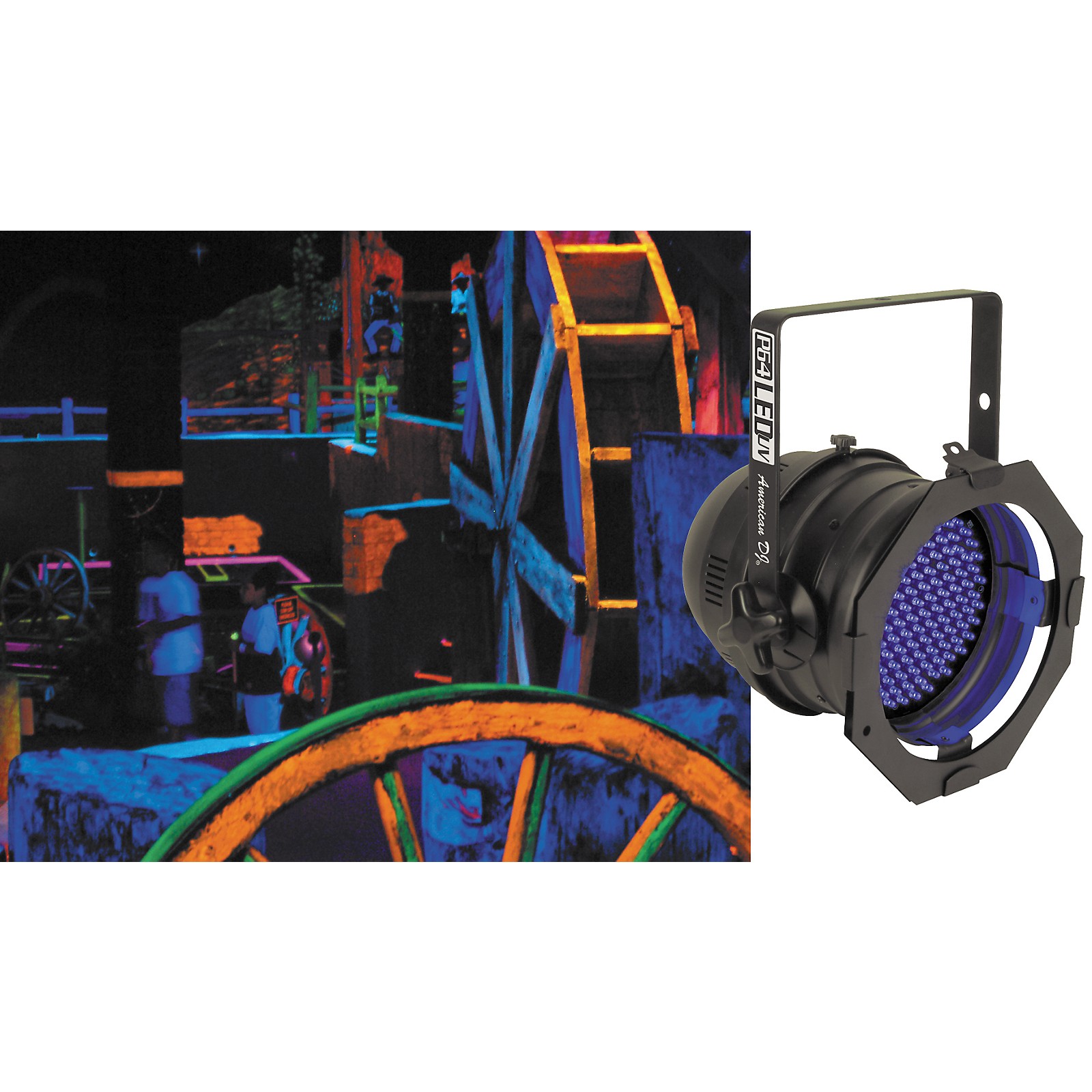 American DJ P64 LED UV LED Blacklight PAR Can Musician's Friend