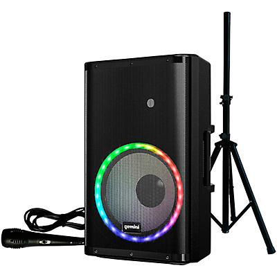 Gemini PA-15L MKIII Pack 2,000W 15" Professional PA Speaker With LED Party Lights