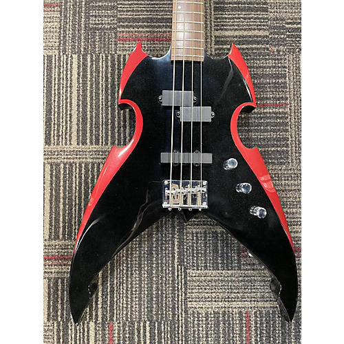 Silvertone PAUL STANLEY Electric Bass Guitar BLACK AND RED