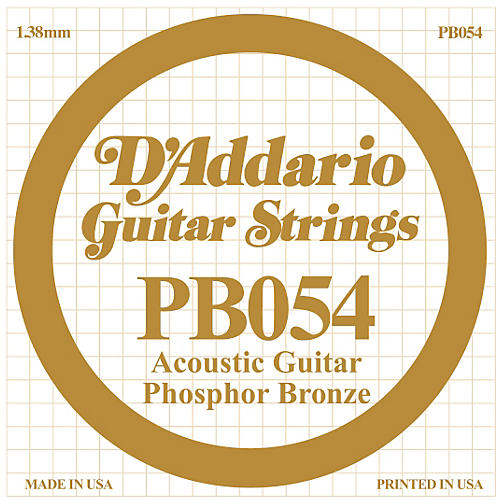 PB054 Phosphor Bronze Single Acoustic Guitar String