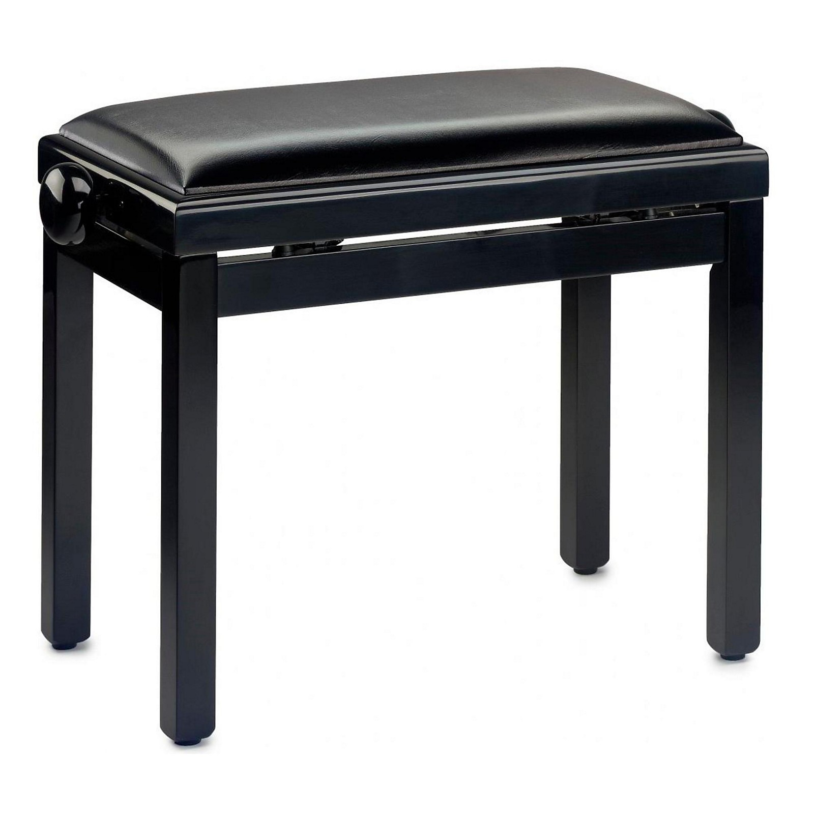 Musician's Gear PB39 AdjustableHeight Piano Bench Black Vinyl Top