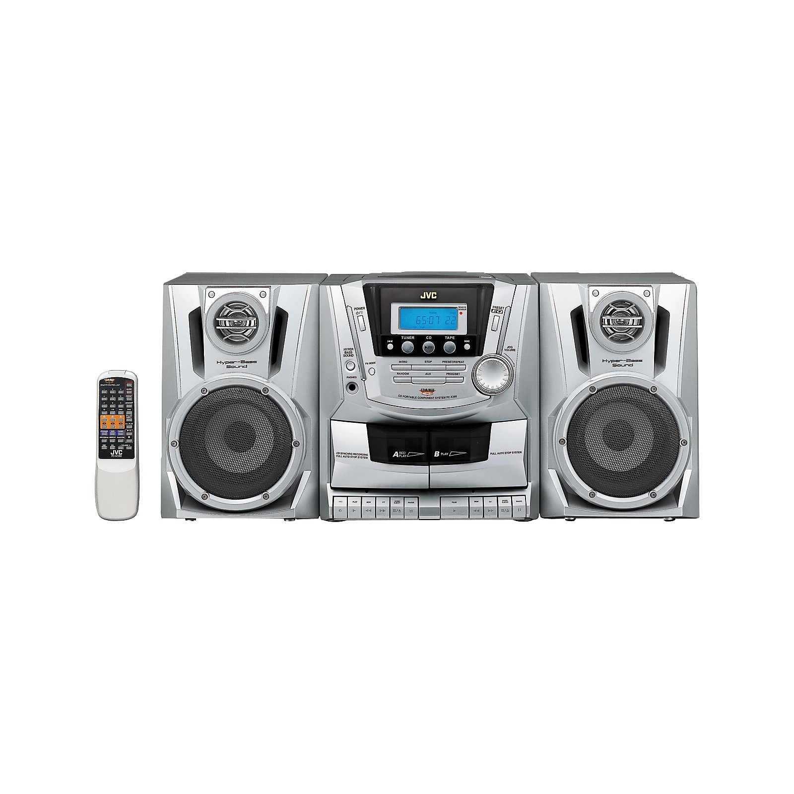 JVC PC-X270 CD Cassette BoomBox | Musician's Friend