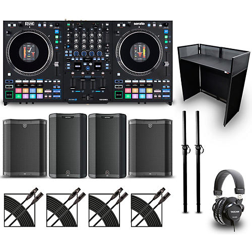 RANE PERFORMER Stage Bundle with DJ Booth and Speakers