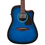 Ibanez PF50CE Dreadnought Acoustic-Electric Guitar Transparent Blue Burst