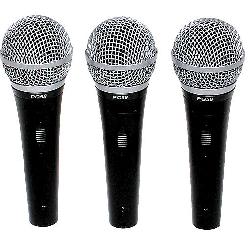 PG58 Microphones 3-Pack