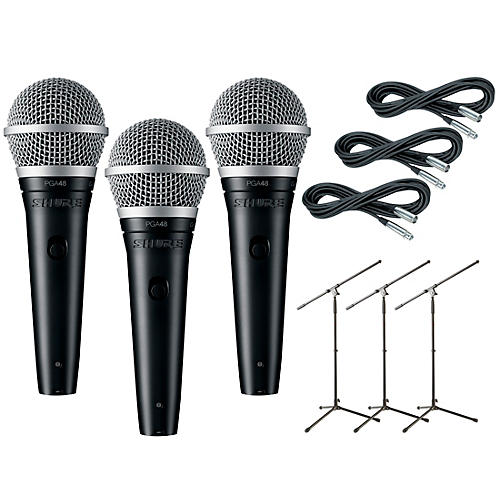 Shure SM58 Multipurpose DJ Event Vocal Performance Dynamic Microphone Cable  Pack