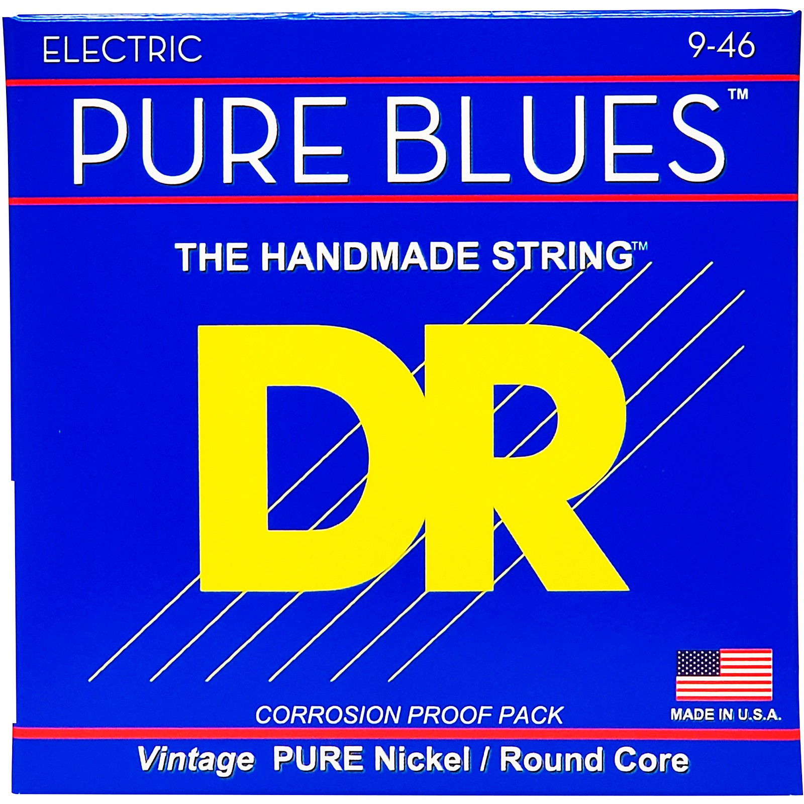 DR Strings PHR9/46 Pure Blues Nickel Lite'n'Heavy Electric Guitar