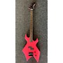 Used B.C. Rich PLATINUM SERIES WARLOCK BASS Electric Bass Guitar Pink