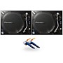 Pioneer DJ PLX-1000 Direct-Drive Professional Turntable Pair with Ortofon Concorde DJ Cartridge Twin Pack