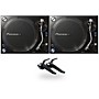Pioneer DJ PLX-1000 Direct-Drive Professional Turntable Pair with Ortofon Concorde Mix Cartridge Twin Pack