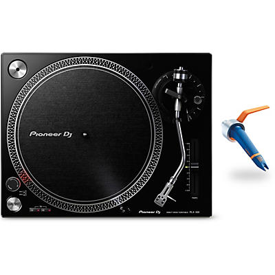 Pioneer DJ PLX-500 Direct-Drive Professional Turntable (Black) with Ortofon Concorde DJ Cartridge