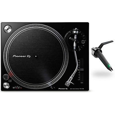 Pioneer DJ PLX-500 Direct-Drive Professional Turntable (Black) with Ortofon Concorde Mix Cartridge