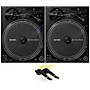 Pioneer DJ PLX-CRSS12 Professional Digital/Analog Turntable Pair with Ortofon Concorde Club Cartridge Twin Pack