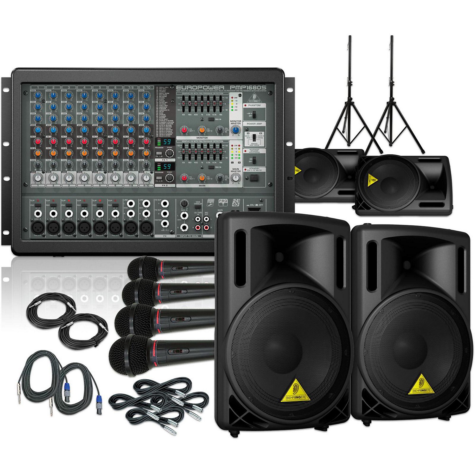 Behringer PMP1680S / B212XL Mains and Monitors PA Package Musician