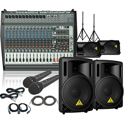 PMP6000 / B212XL Mains Monitors & Mics Package