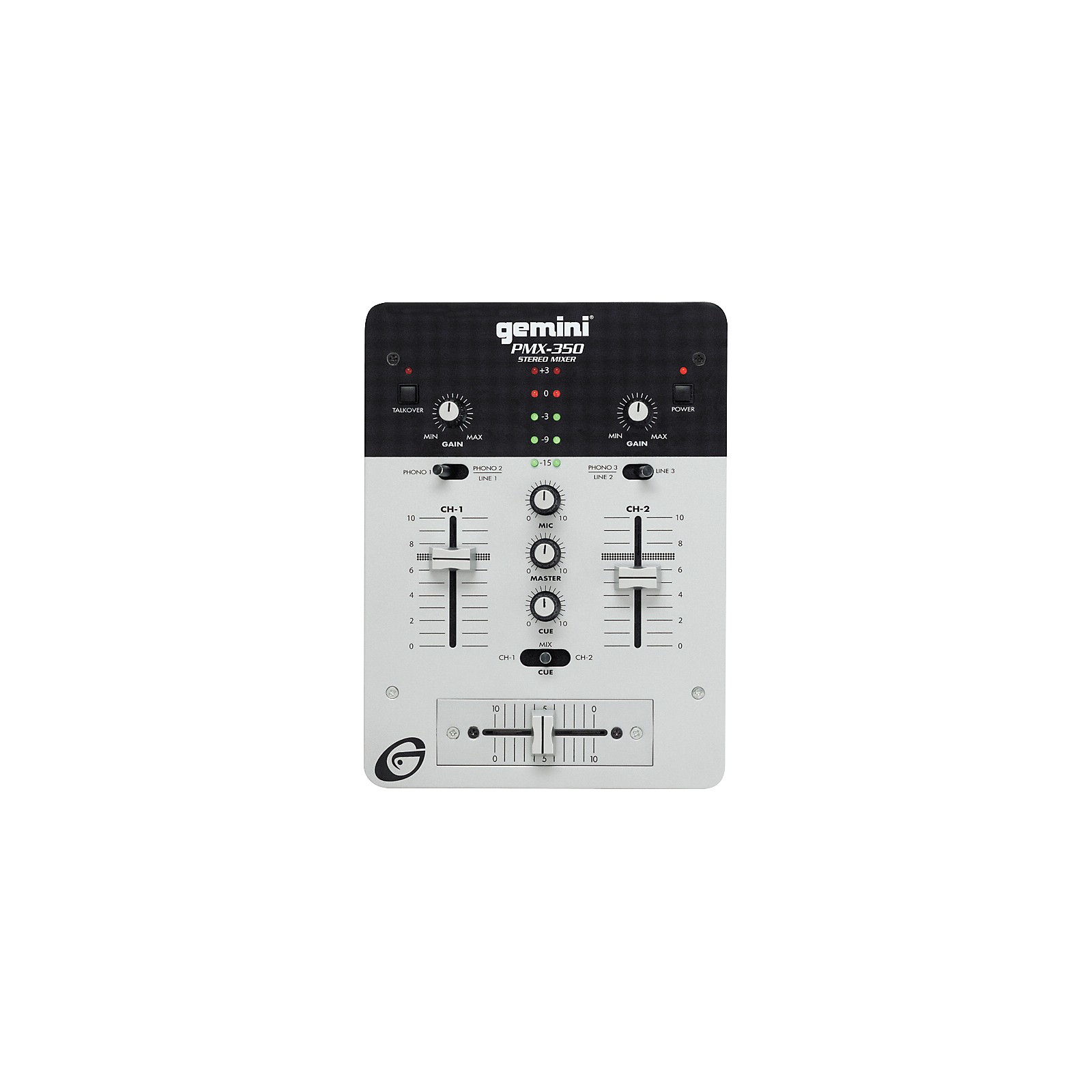 Gemini PMX350 2Channel DJ Mixer Musician's Friend