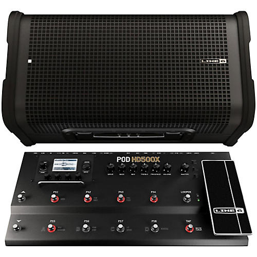 POD HD500X Multi-Effects Processor With StageSource L2M Amp/Loudspeaker