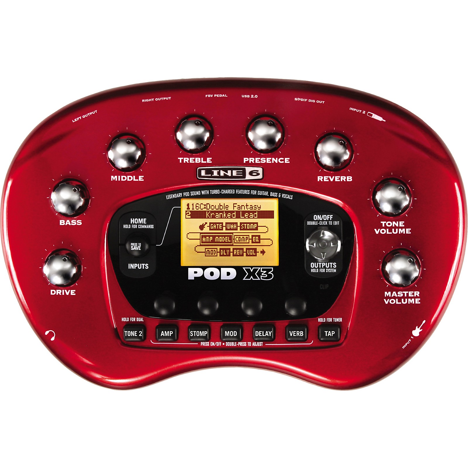 Line 6 POD X3 Guitar Multi Effect Processor | Musician's Friend