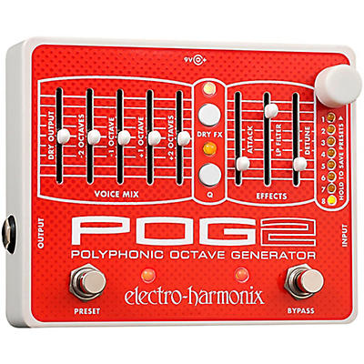 Electro-Harmonix POG2 Polyphonic Octave Generator Guitar Effects Pedal -