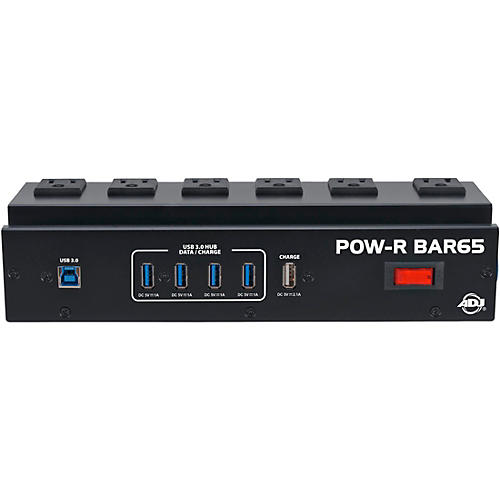 American DJ POW-R BAR65 Power Strip Surge Protector With USB Hub