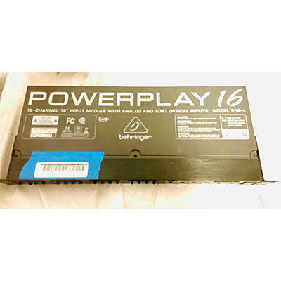 Behringer POWERPLAY P16-I 16-Channel 19' Input Module With Analog And ADAT Optical Inputs Signal Processor