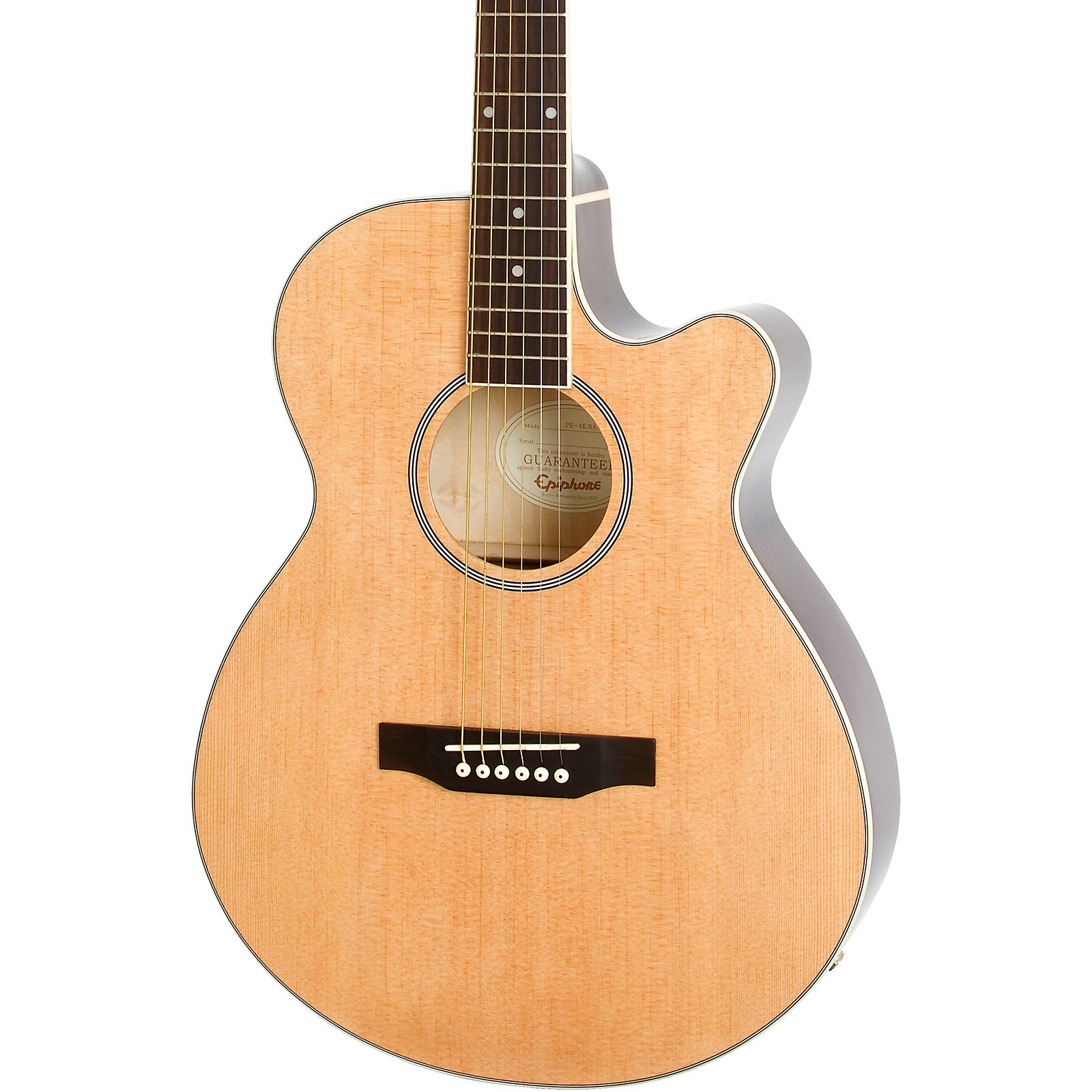 Open Box Epiphone PR4E LE AcousticElectric Guitar Natural 190839874290 Musician's Friend