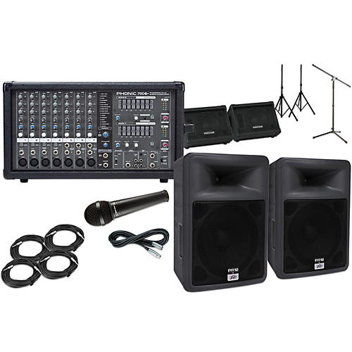 PR12 with Phonic Powerpod 780 Mains and Monitors Package