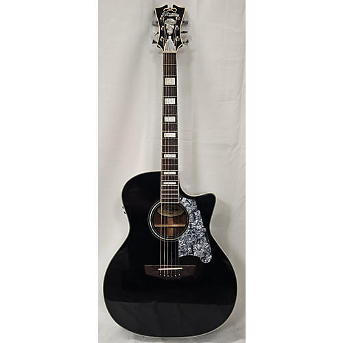 D'Angelico PREMIER SERIES GRAMERCY CS GRAND AUDITORIUM Acoustic Electric Guitar Black