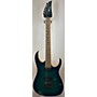 Used Ibanez PRESTIGE RG652AHMFX Solid Body Electric Guitar NEBULA GREEN BURST