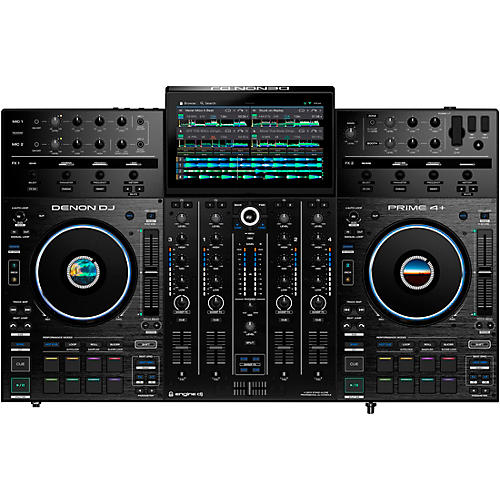 Denon DJ PRIME 4+ Standalone Streaming 4-Channel DJ Controller Condition 1 - Mint  Black