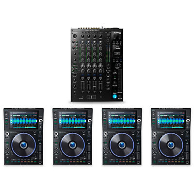 Denon DJ PRIME Package With X1850 Mixer and 4 SC6000 Media Players
