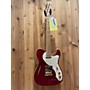 Used Squier PRO TONE THINLINE TELECASTER Hollow Body Electric Guitar Trans Crimson Red