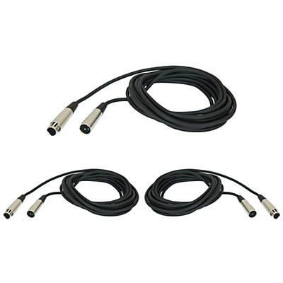 Musician's Gear PRO20M XLR 20 Foot Microphone Cable 3-Pack