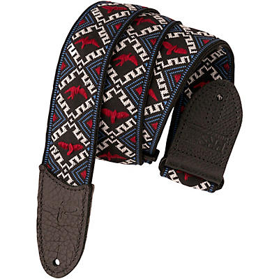 PRS PRS Jacquard Hootenanny Style Guitar Strap, Red, White & Blue Birds