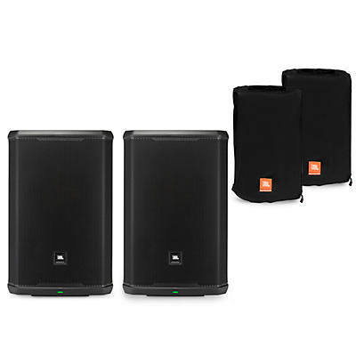 JBL PRX915 15" Powered Speaker Pair Package With Water-Resistant Covers