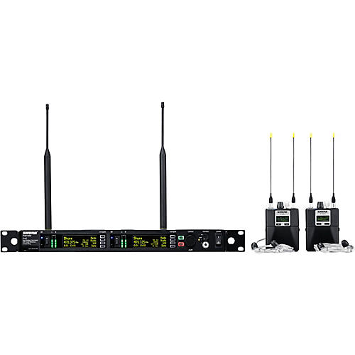 Shure PSM 1000 Personal Monitor System with Dual Transmitter, Two Diversity Bodypack Receivers, and Two SE425 Earphones G10