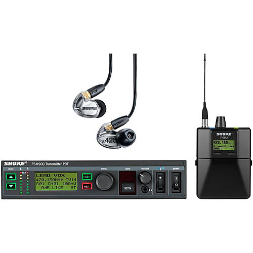 PSM900 System with P9RA Rechargeable Bodypack Receiver and SE425CL Sound Isolating Earphones