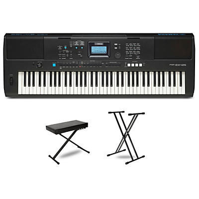 Yamaha PSR-EW425 High-Level Portable Keyboard Package