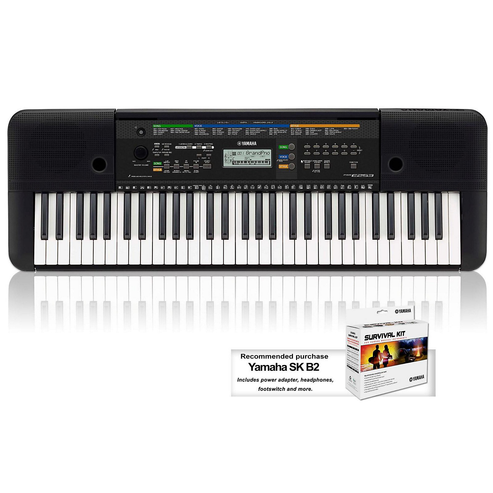 Yamaha PSRE253 61Key Portable Keyboard Musician's Friend