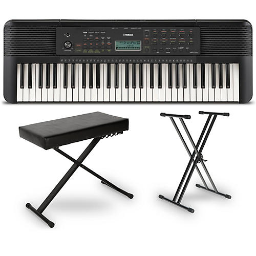 Yamaha PSRE283 61-Key Portable Keyboard Essentials Bundle