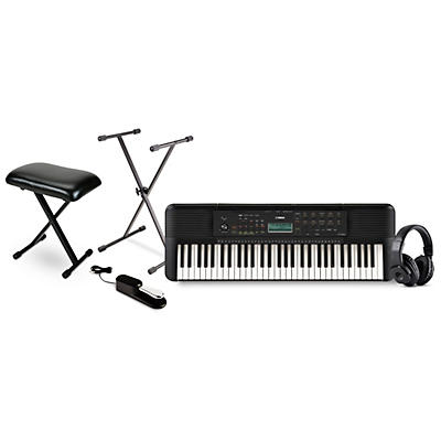 Yamaha PSRE283 61-Key Portable Keyboard Essentials Bundle