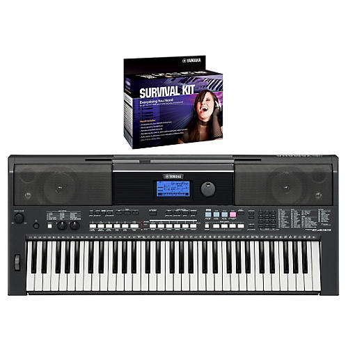 PSRE433 Portable Digital Piano with Yamaha D2 Survival kit