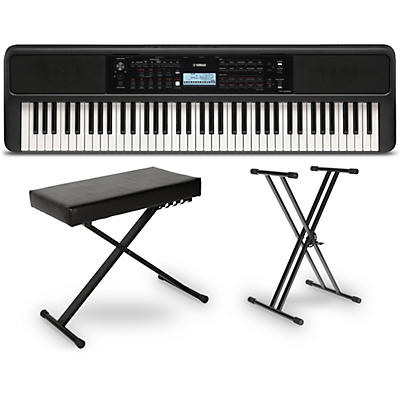 Yamaha PSREW320 76-Key Portable Keyboard Essentials Bundle